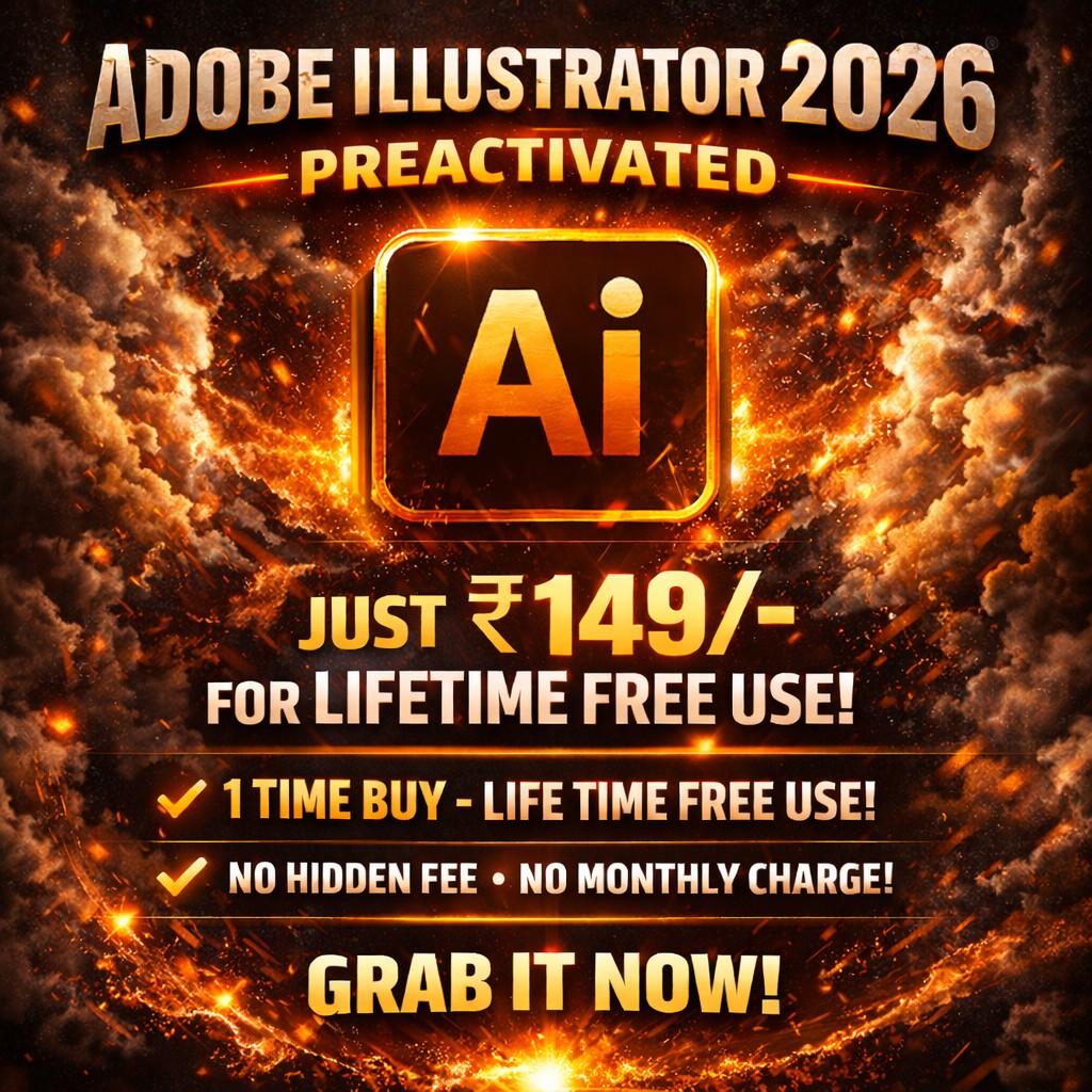 Adobe Illustrator 2026 Preactivated Software Download Lifetime Free Use (Graphixigo) - Windows Software  template