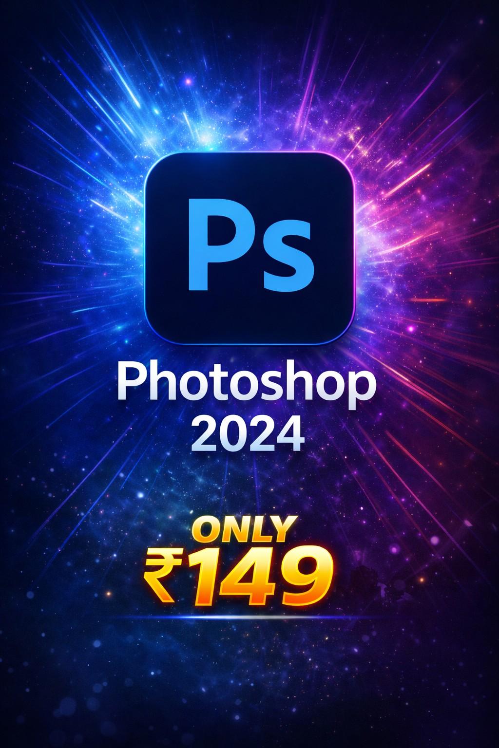 Adobe Photoshop 2024 Preactivated Lifetime Vaildation - Invitation Card template