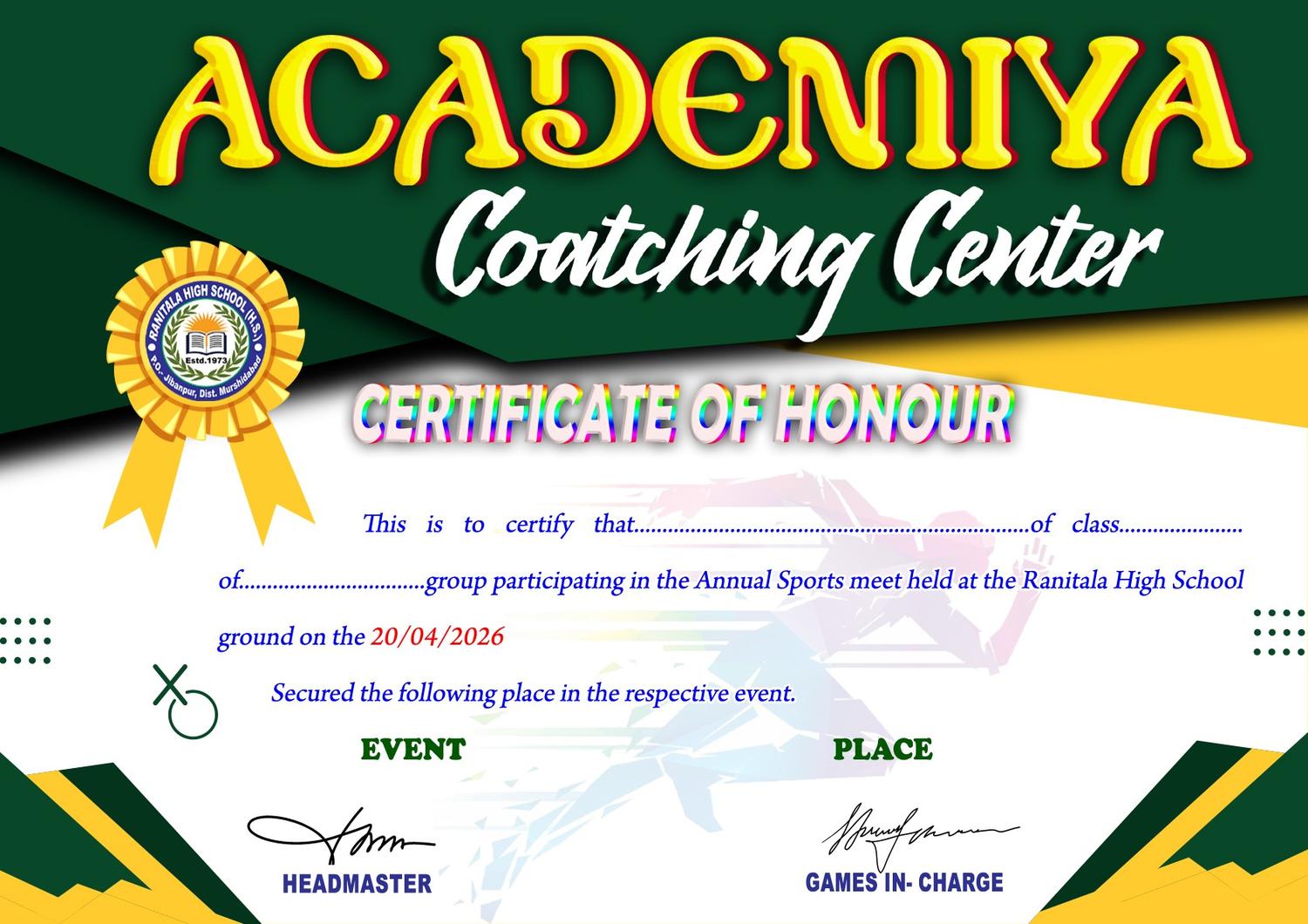 Certificate Design Bangla PSD - SJDM - 31 - Photoshop Templates (PSD) template