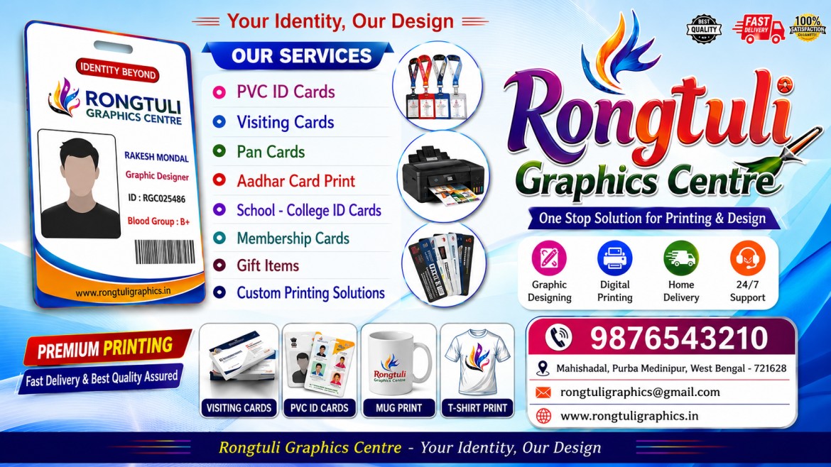 PVC Cover Id Card Holder Design PSD File Bengali New 2026 - Preview Image 3