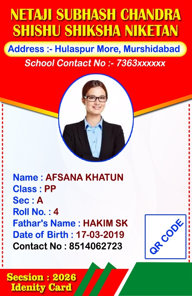School ID card Design PSD 85x55 mm _SJDM_85 - School / College Project template